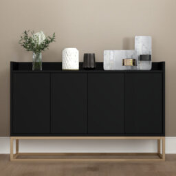 Modern Sideboard Buffet Cabinet With Storage, Minimalist Console Cabinet With Doors And Adjustable Shelves, Multifunctional Decorative Buffet Cabinet