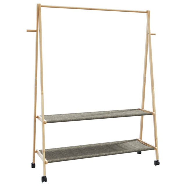 Huldah 132cm Rolling Clothing Rack