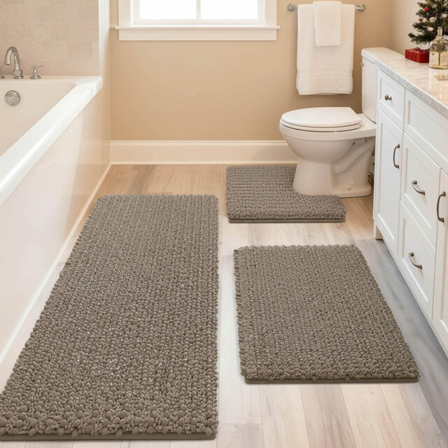 Chenille Non-Slip Bath Mat