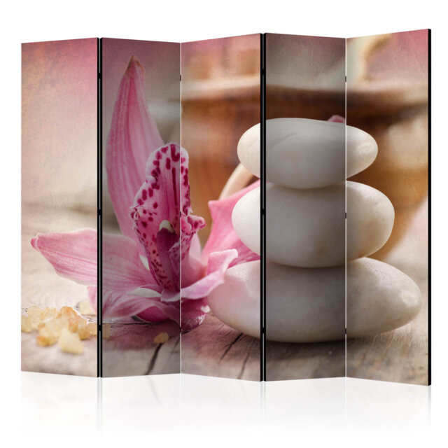 225cm W x 172cm H 5 - Panel Acoustic Room Divider Folding Room Divider