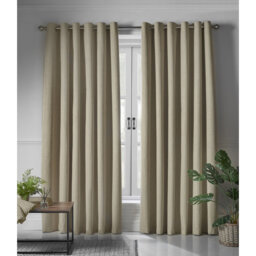 Bechard Blackout Linen Look Ring Top Curtains