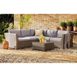 Wicker 5 - Person Garden Lounge Set with Cushions