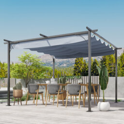 Pineland 3.5m x 3.5m Metal Pergola