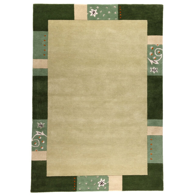 Royal Ganges Handmade Wool Rug in Green