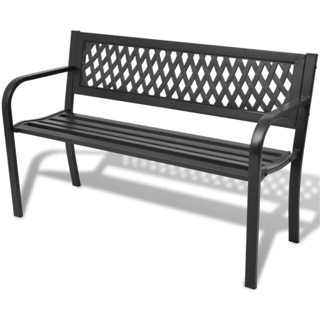 Steel and Plastic Garden Bench
