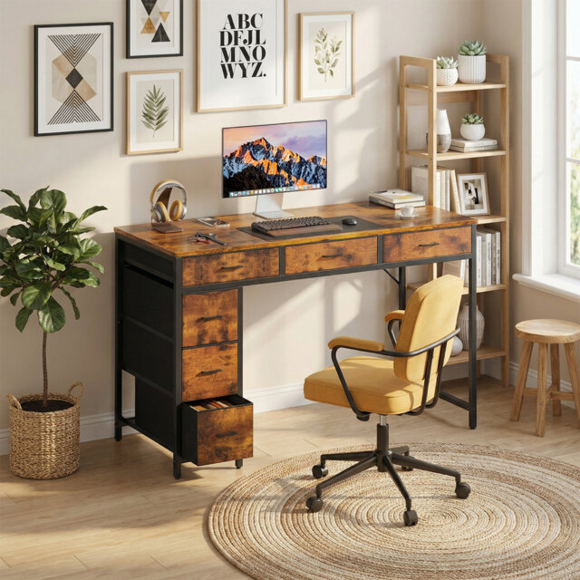 Metal Base Writing Desk