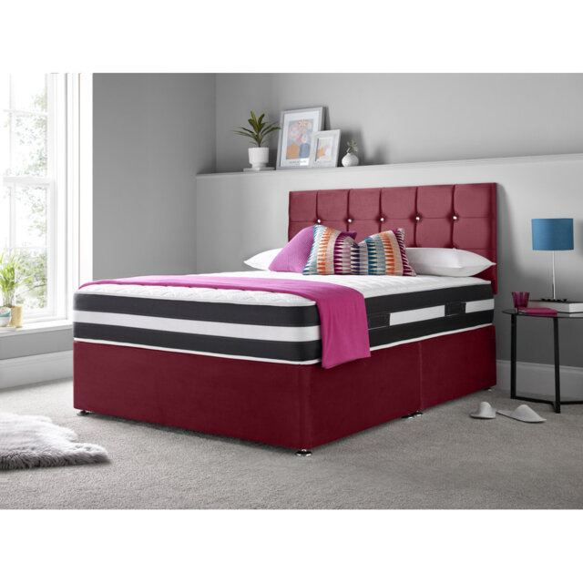 Vibbert Upholstered Divan Bed with Mattress