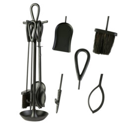 Akmaral Iron Fireplace Tool Set
