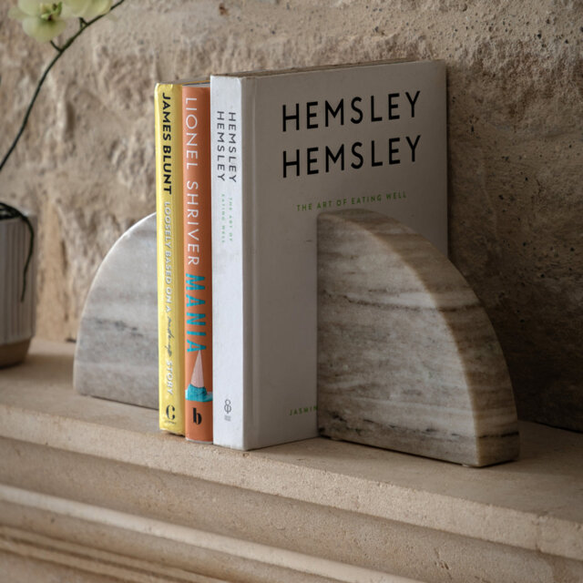 Marble Bookends