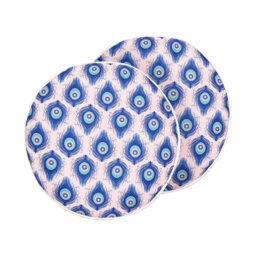 CERIANA Indoor / Outdoor Ikat Circular Throw Cushion With Filling
