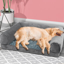 Besjana Pet Bed Orthopedic Pet Bed Foam Large Dog Bedding Plush Mattress Soft Cushion Mat
