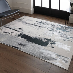 Aurora AU10 Glacier Metallic Beige/Charocal Area Rug