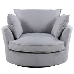 Lansdale Upholstered Swivel Accent Chair
