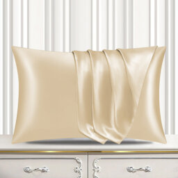 Satin Silk Pillow Cases Pack of 4 Super Soft Smooth Pillow Covers Breathable Hypoallergenic Envelope Closure
