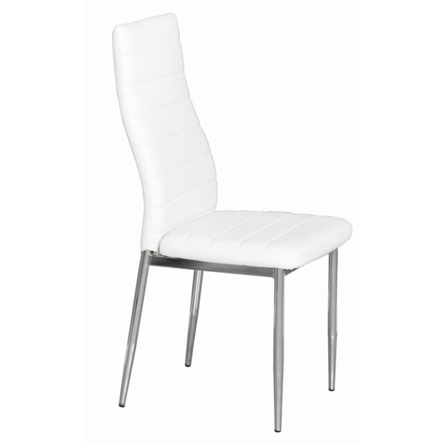 Melrose 47cm H Tufted Upholstered Metal Side Chair