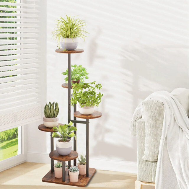 Round Multi-tiered Plant Stand