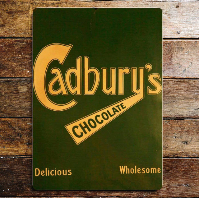 Cadbury's Chocolate Delicious Wholesome Metal Wall DÃ©cor