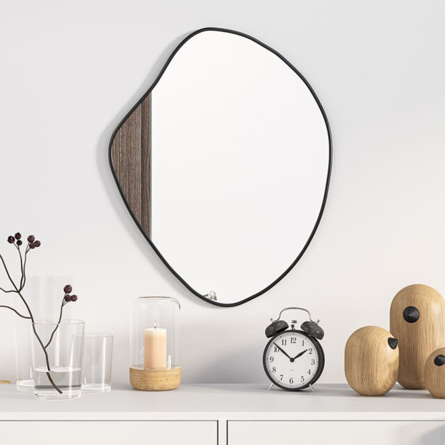 Olle Novelty Plastic Framed Wall Mounted Accent Mirror