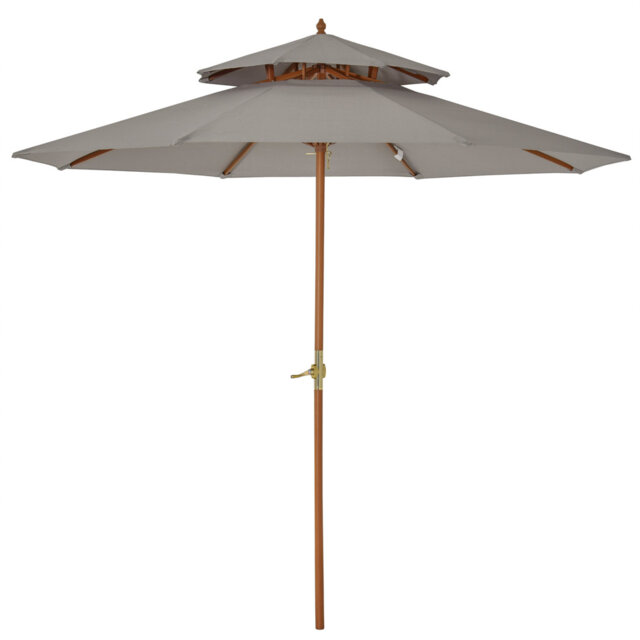 Breckynn 265cm Traditional Parasol with Crank Lift