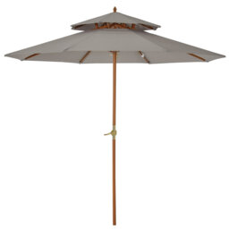Breckynn 265cm Traditional Parasol with Crank Lift