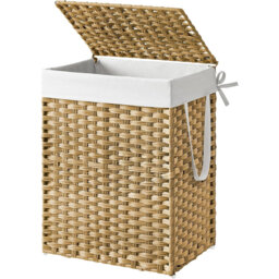 Bhargava Fabric and Polyethylene Plastic Laundry Hamper