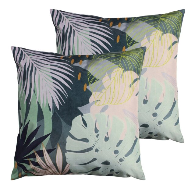 Indoor / Outdoor Floral Scatter Cushion With Filling
