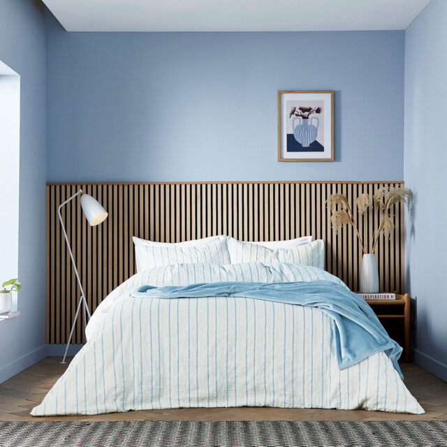 Waffle Stripe Duvet Cover Set