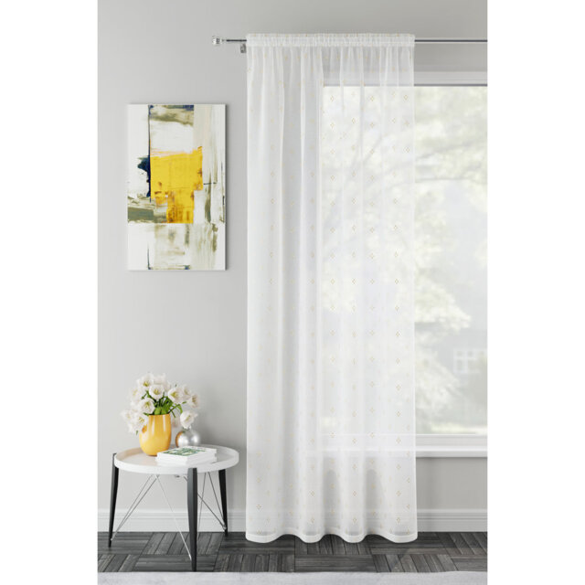 Motyka Sheer Curtain Single Panel