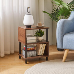 3 Tier Side Table with Storage