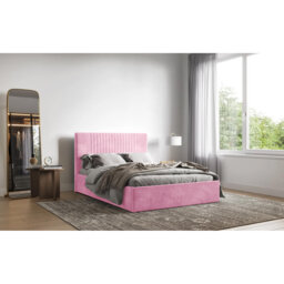 Malmo Kailua Upholstered Bed Frame - Plush Velvet with Headboard and Sprung Slats