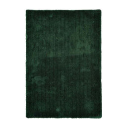 Handmade Cozy rug in dark green