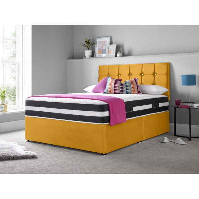 Vibbert Upholstered Divan Bed with Mattress