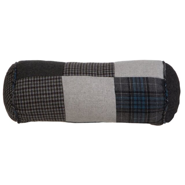 Windom Ridge Patchwork Red Bolster Cushion