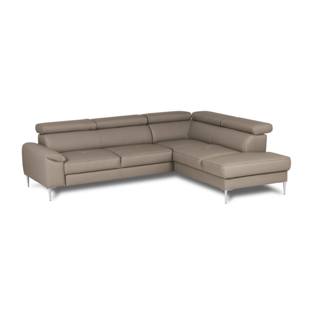 Camden Real Leather Corner Sofa with Pull-Out Bed, Storage & Adjustable Headrests