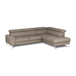 Camden Real Leather Corner Sofa with Pull-Out Bed, Storage & Adjustable Headrests