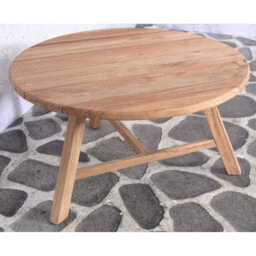 Quebec Round Metal Outdoor Side Table , 80cm cm W 80cm cm D