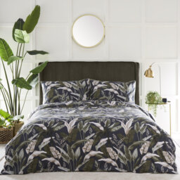 O. Botanicals Olive Duvet Cover Set Polyester Floral Duvet Cover with Pillowcases Included