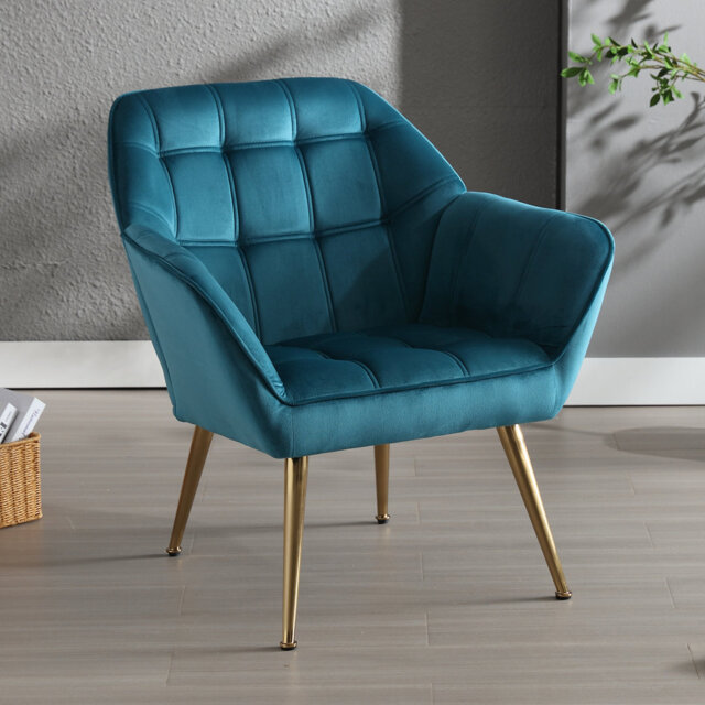 Ailigael Upholstered Armchair Accent Chair Side Chair Metal Legs Frame for Living Room,BedRoom