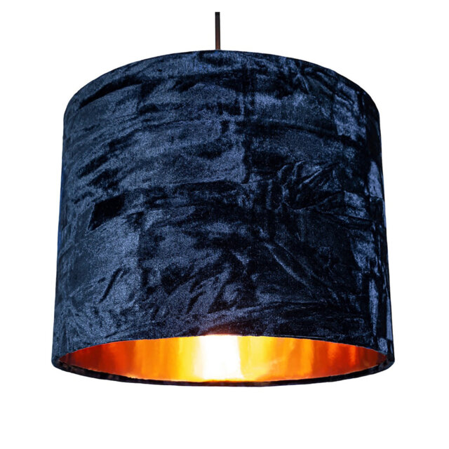 Velvet Drum Lamp Shade ( Screw On )