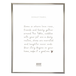 Simple picture frame made of bronze -colored aluminum