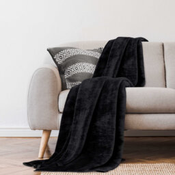 Fleece Throw Blanket Super Soft Warm Cosy Decorative Blanket for Sofa Couch Bed Living Room Bedroom Lightweight Comfort Snuggle