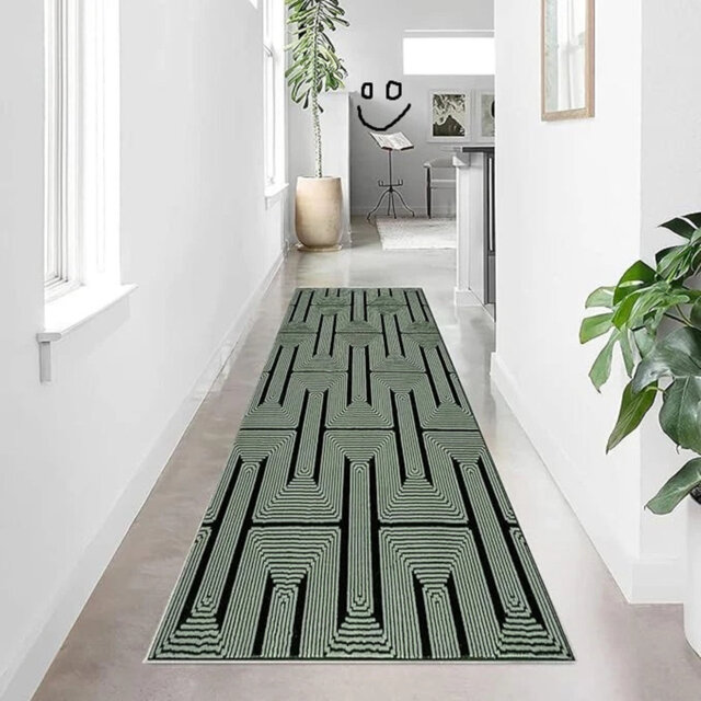 New Stylish Geometric Area Rug Abstract Textured Carpet For Living Room Bedroom Special Size Long Hallway Floor Mats Small Door Mats