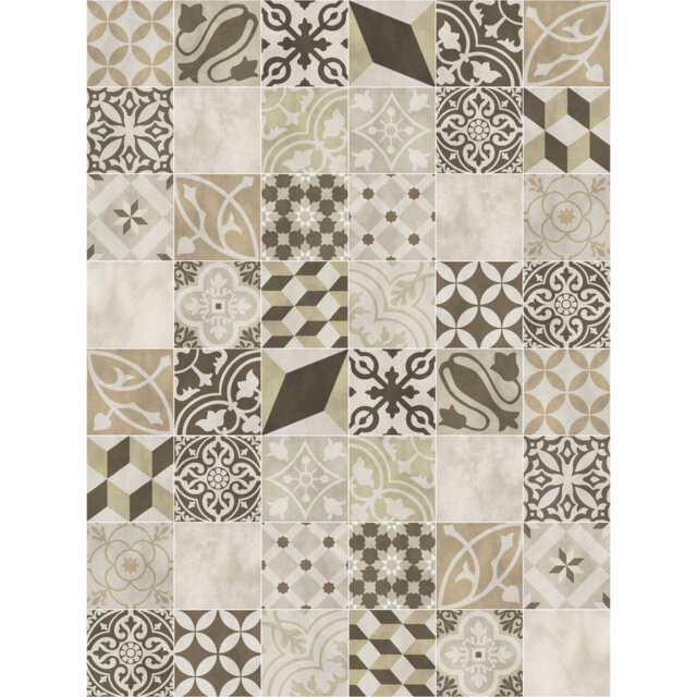 Maeve Vinyl Machine Printed Area Rug