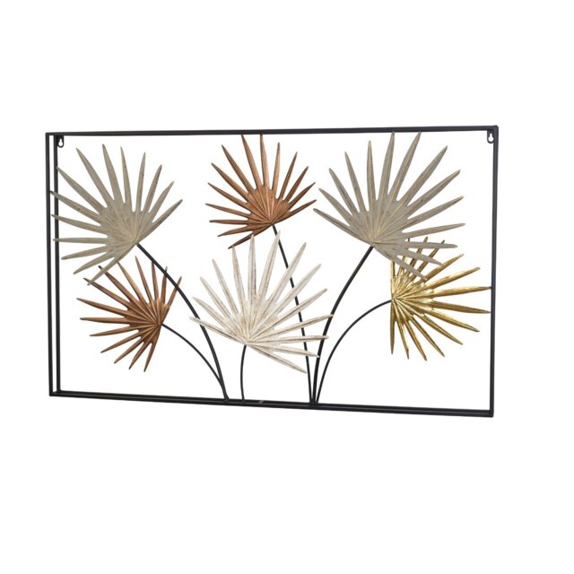 Coastal Plants & Flowers Wall Decor on Metal