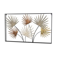 Coastal Plants & Flowers Wall Decor on Metal