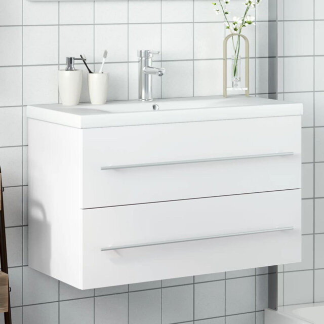 Anuksha 80mm Single Bathroom Vanity with Drop In Ceramic Basin