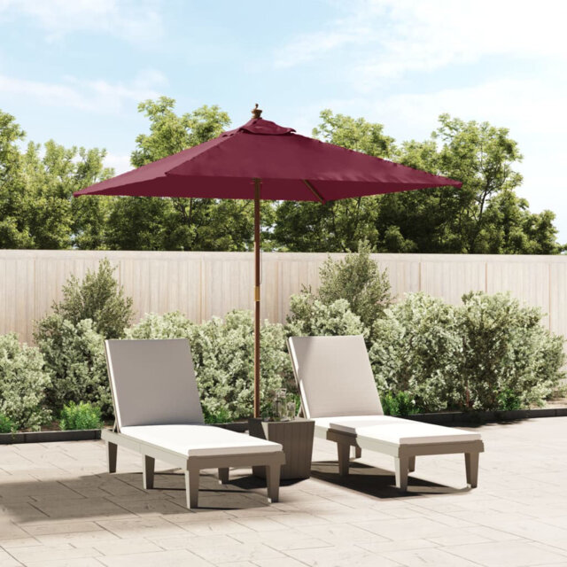 Balgobin Garden Parasol with Wooden Pole 198x198x231 cm