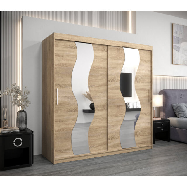 Atilla 2 Door Manufactured Wood Wardrobe