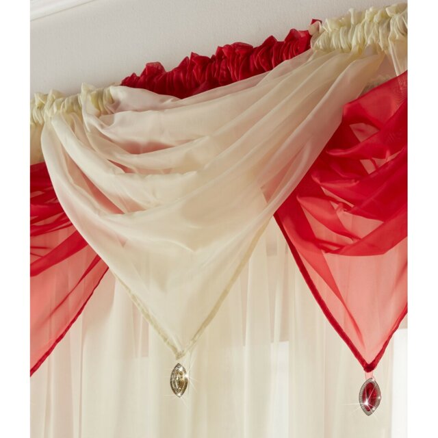 Avery Solid Colour Pointed Window Pelmet