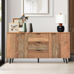 140cm Wide 2 Doors and 3 Drawers Sideboard
